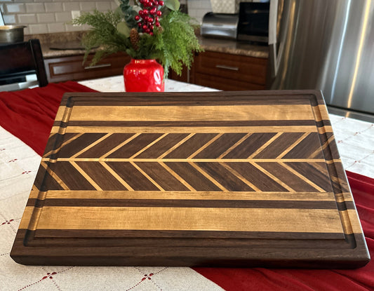 Chevron Pattern Cutting Board