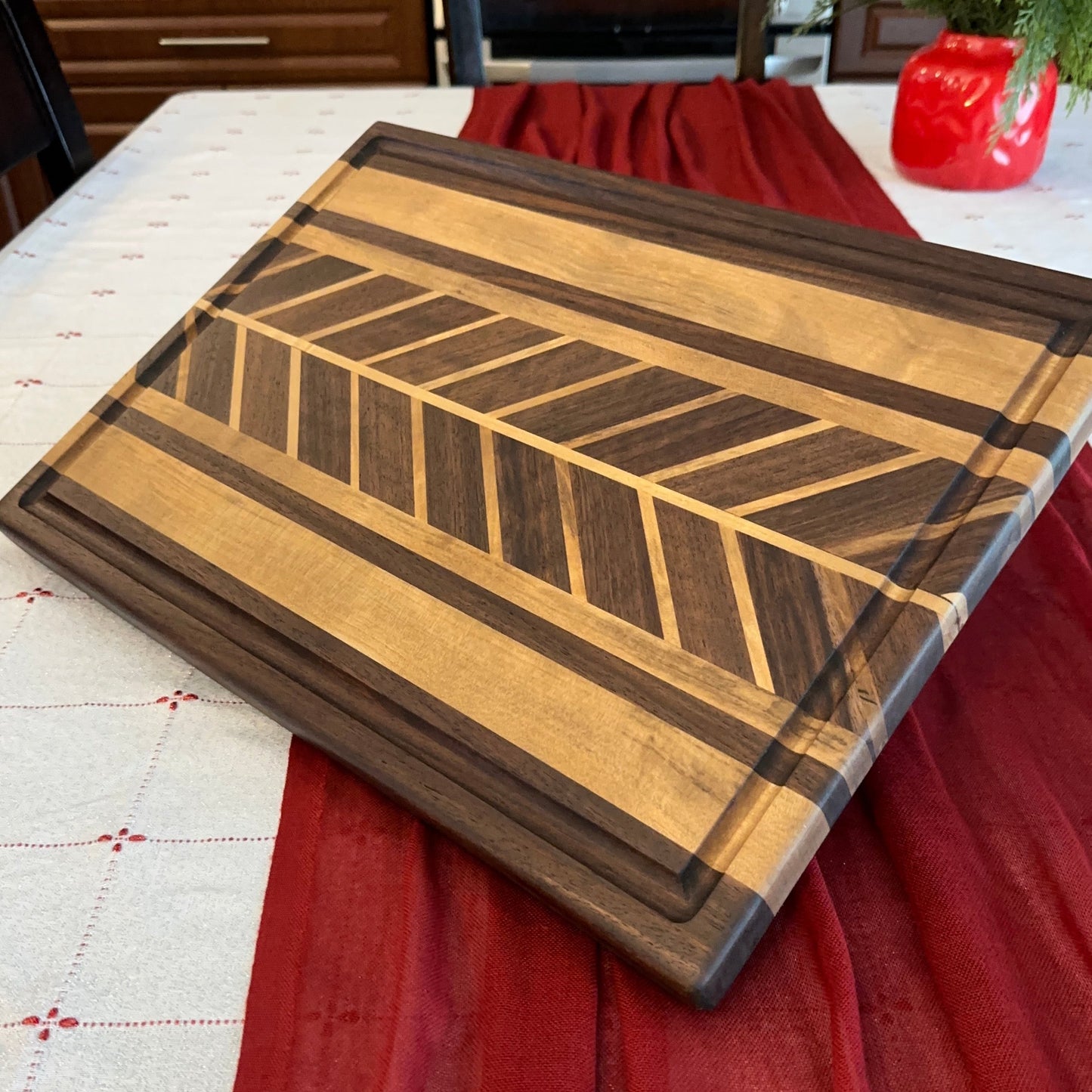 Chevron Pattern Cutting Board