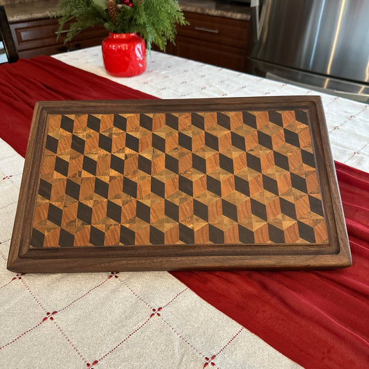 3D Cube Cutting Board